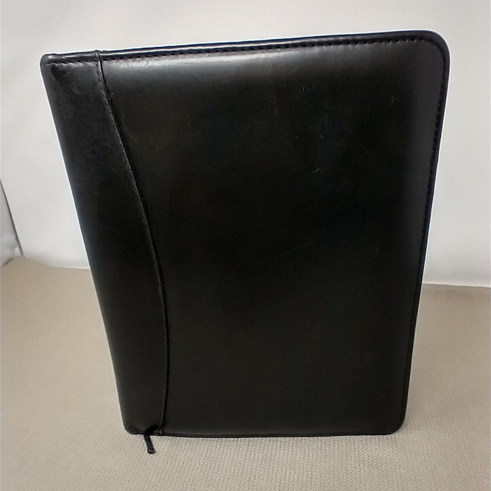 FRANKLIN QUEST GREEN LEATHER PLANNER COVER